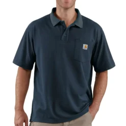 Carhartt 106685 Midweight s/s pocket polo navy str. L