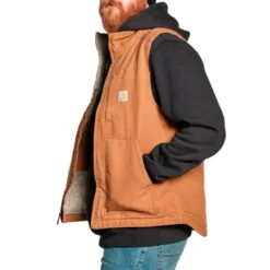 Carhartt Mock Neck vest brun str. L