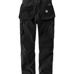 Carhartt 105070 steel cargo multi-pocket bukser Sort str. 32-32