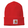 Carhartt strikhue med logo bright orange