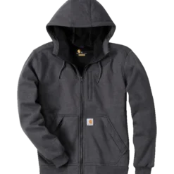 Carhartt Wind Fight hættetrøje carbon heather str. L