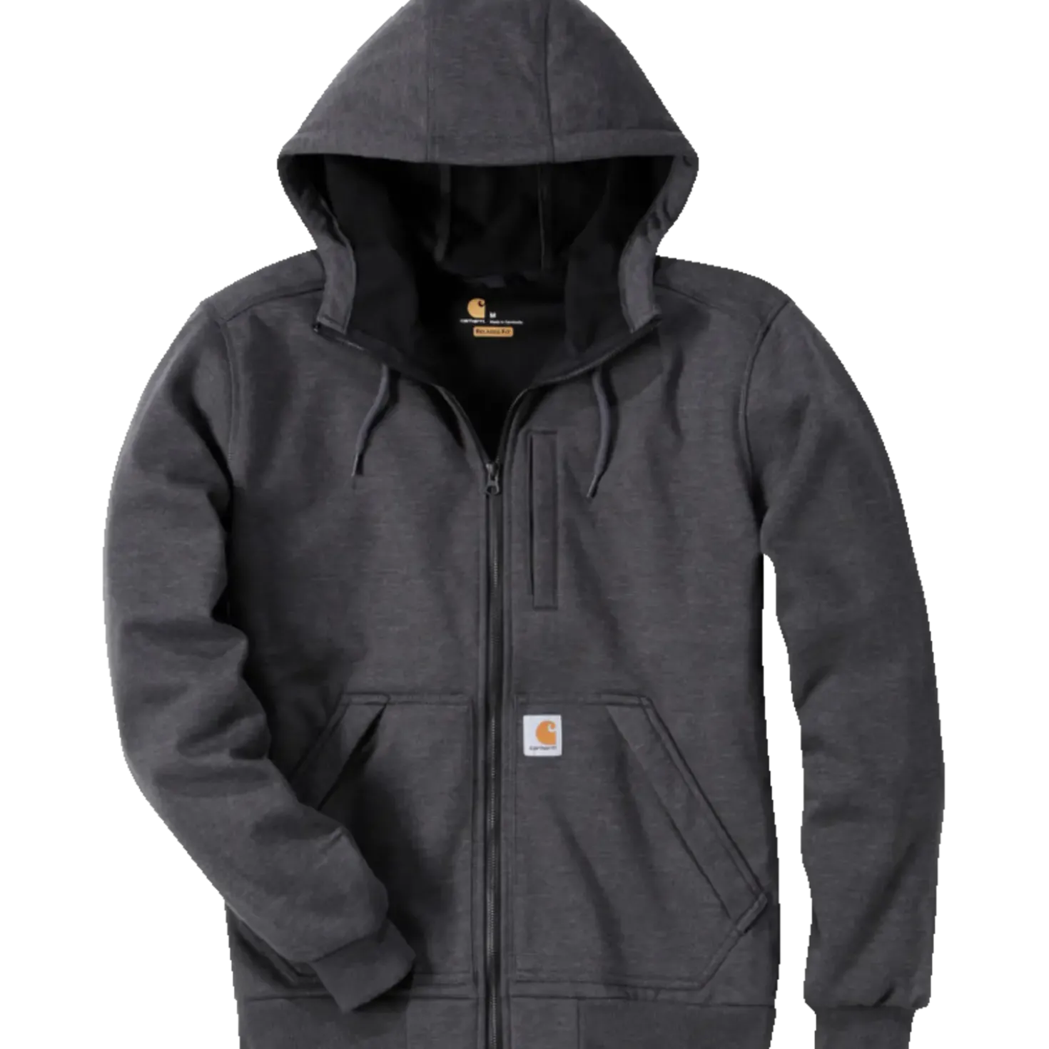 Carhartt Wind Fight hættetrøje carbon heather str. L