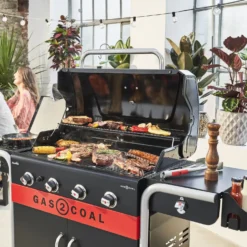 Char-Broil Gas2Coal 2.0 440 - hybridgrill (gasgrill/kulgrill) med 4 brændere