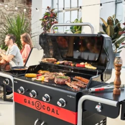 Char-Broil Gas2Coal 2.0 440 - hybridgrill (gasgrill/kulgrill) med 4 brændere