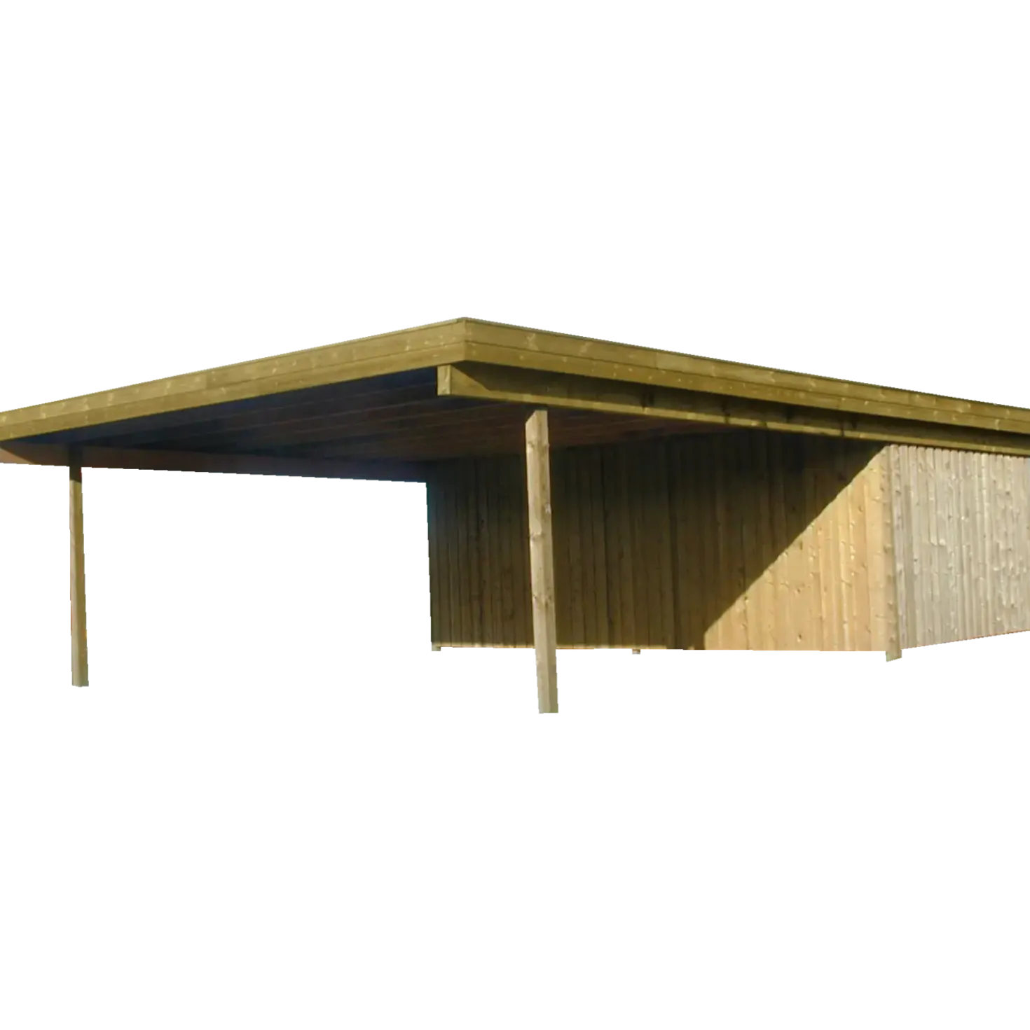 Christian dobbelt carport med redskabsrum 836x630 cm - UDEN TAG