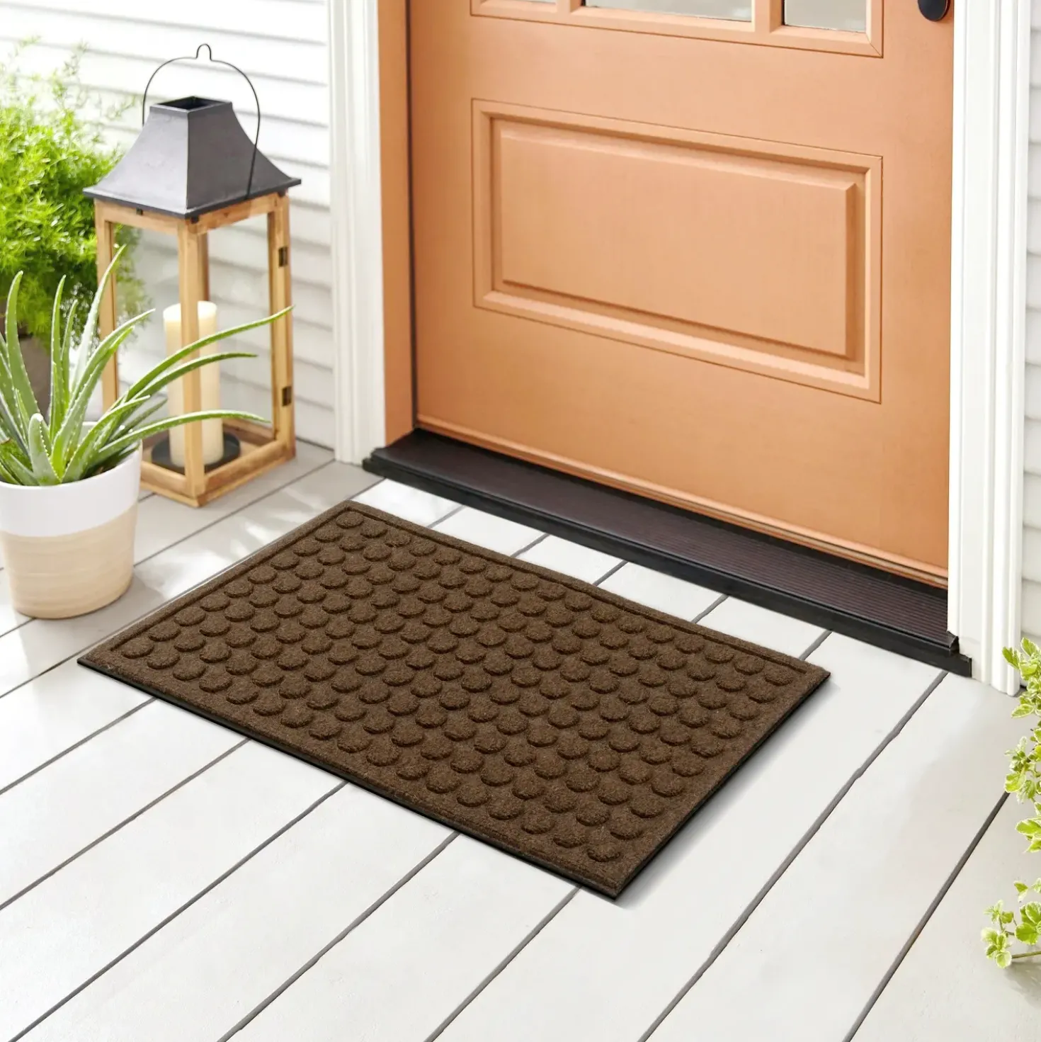 Clean Carpet dørmåtte ECO Redonda 45x75 cm brun
