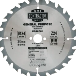 CMT contractor klingesæt Ø184x1,7x20 mm Z24W 10 stk.