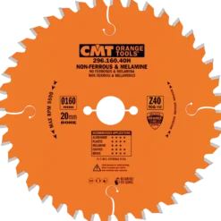 CMT savklinge 160x2,2x20 mm. Z40 NE neg.
