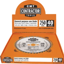 CMT Z40 savklinge 250x30 mm med 5 stk. Contractor