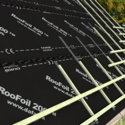 Dafa RooFoil 200 undertag sort 1,1x50m