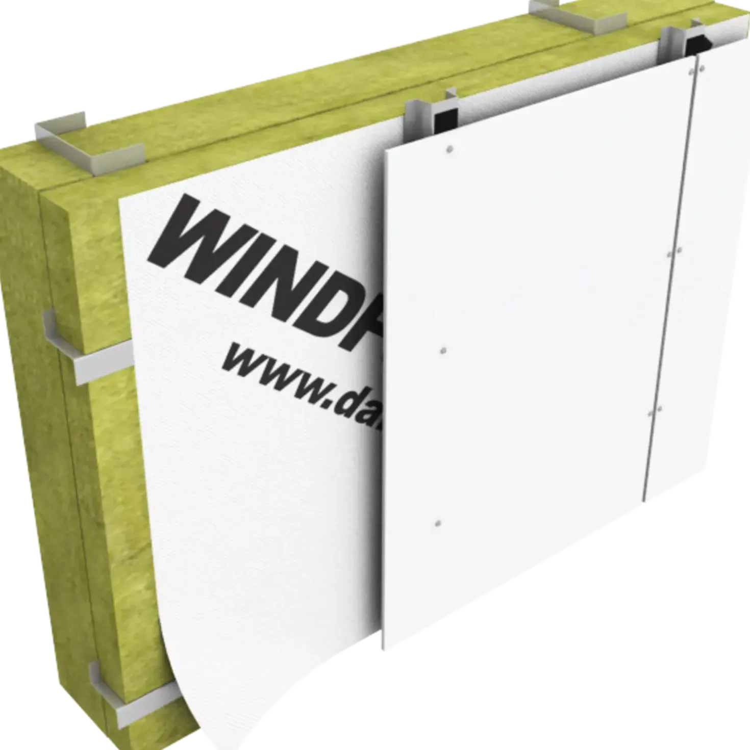 Dafa WindFoil 95 vindspærre hvid 1,5x50m