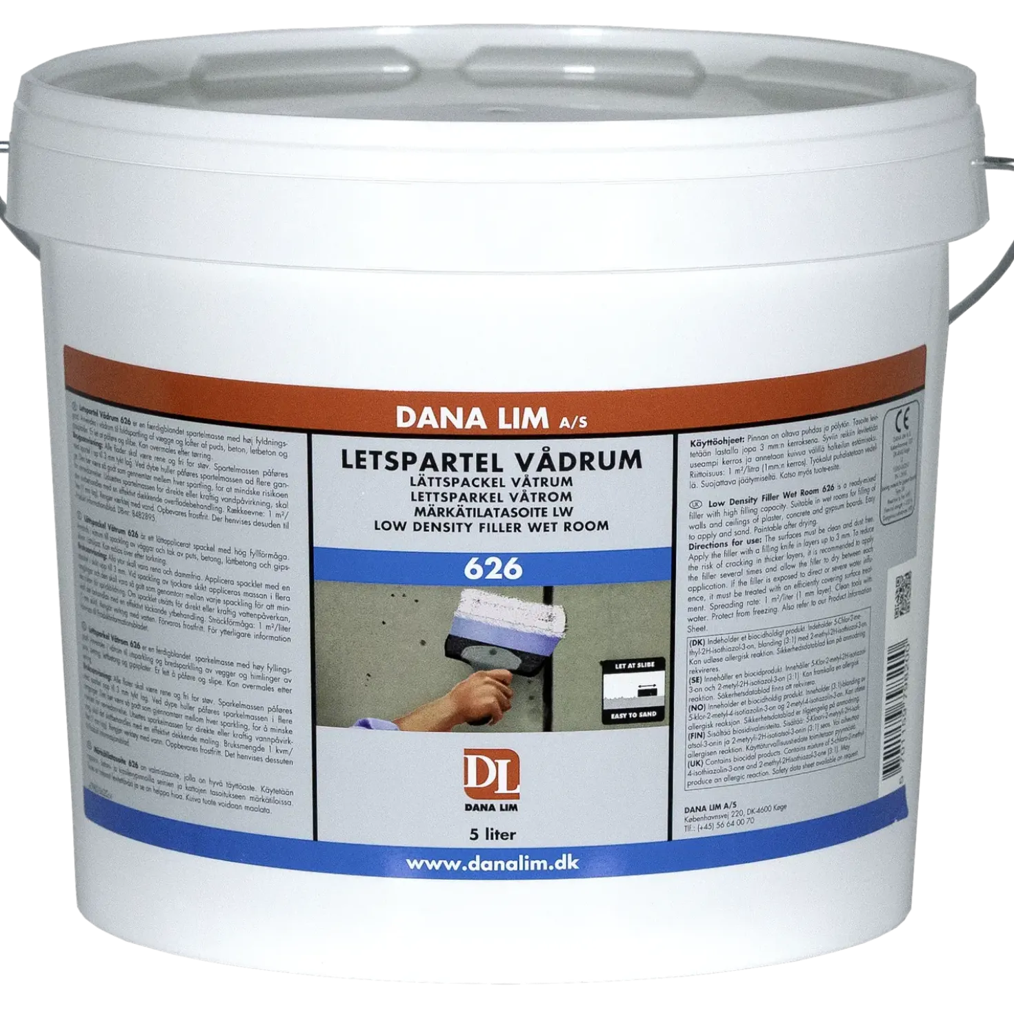 Dana letspartel vådrum 626 5 L