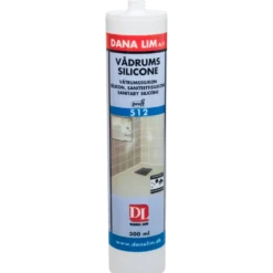 Dana proff vådrumssilicone 512 hvid 300 ml