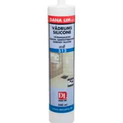 Dana proff vådrumssilicone 512 transparent 300 ml