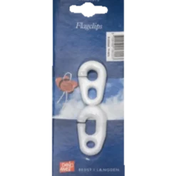 DanoMast flagclips 1 aflang og 1 kort