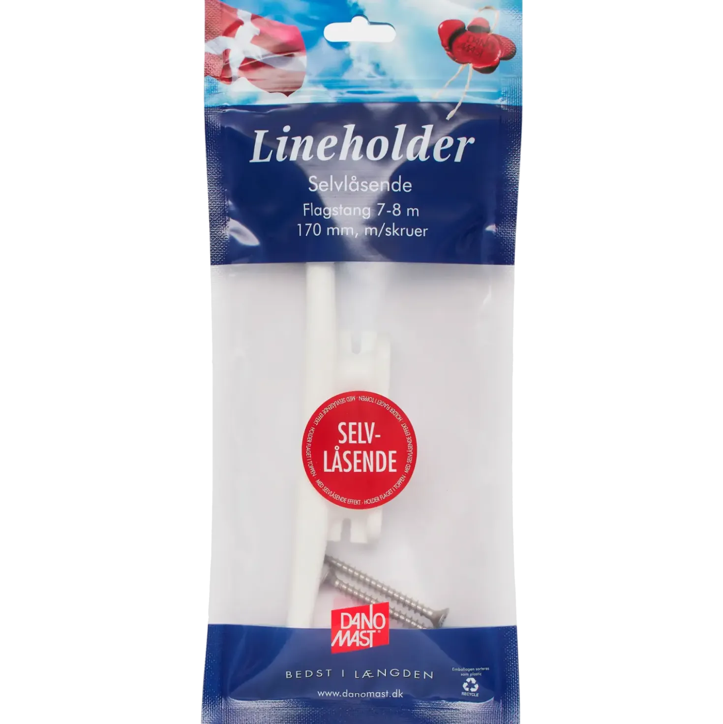 DanoMast lineholder 7 - 8 meter 170 mm.