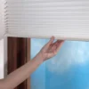 Debel plisségardin Touch, hvid 90x210 cm.