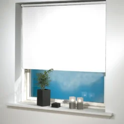 Debel rullegardin mørklægning Uni - hvid 110 x 175 cm