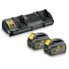 DeWALT DCB132-QW XR Flexvolt dobbelt lader 12/18/54V