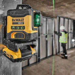 DeWALT DCLE34031D1-QW multilinjelaser grøn 18V 3x360 1x 2.0 Ah batteri og lader