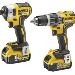 DeWalt 18V slagbore-/skruemaskine og slagnøglesæt 2x5.0 Ah batt./lader TSTAK