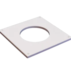 Duka dækplade S7 Ø100x195x195 mm hvid