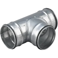 Duka metal t-stykke DTCPU Ø125 mm