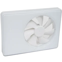 Duka SmartFan TH ventilator m/fugt og tidsstyring Ø100-125 mm hvid