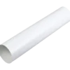 Duka ventilationsrør Ø100 x 1000 mm glatte ender - hvid