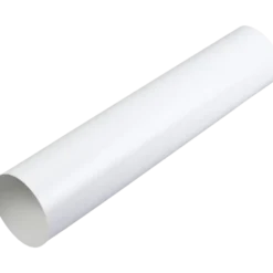 Duka ventilationsrør Ø100 x 1000 mm glatte ender - hvid