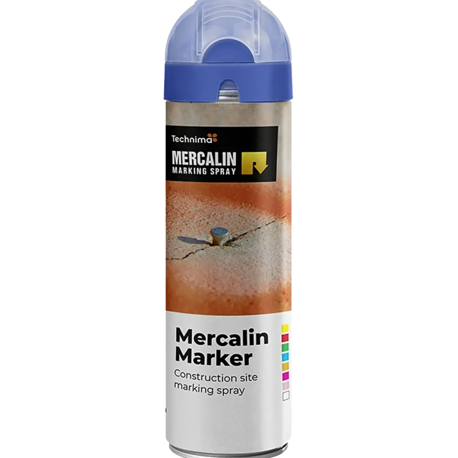 DVA mercalin mærkespray fluo 500 ml blå