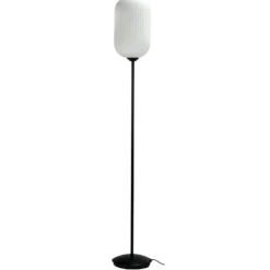 Dyberg Larsen riflet gulvlampe E27 opal