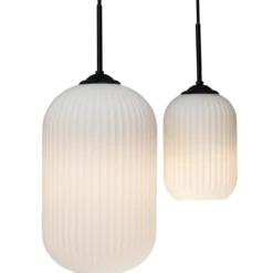 Dyberg Larsen riflet pendel Ø14 cm E27 opal