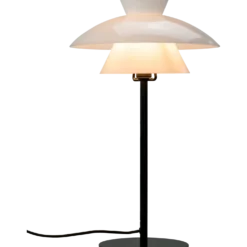 Dyberg Larsen Valby opal bordlampe 3 G9 sort