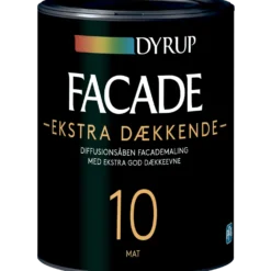 Dyrup facademaling ekstra dækkende 10 hvid 0,75 L