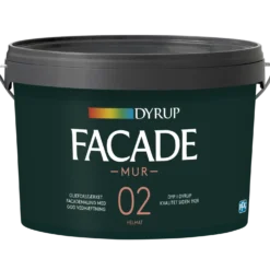Dyrup facade 02 murmaling hvid 2,25 L