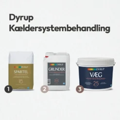 Dyrup vægmaling fugtbremsende 25 hvid 4,5 L