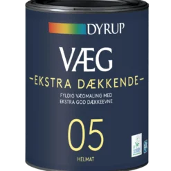 Dyrup Væg 05 vægmaling ekstra dækkende hvid 0,75 L