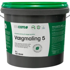Efacare vægmaling glans 5 5 L lys råhvid