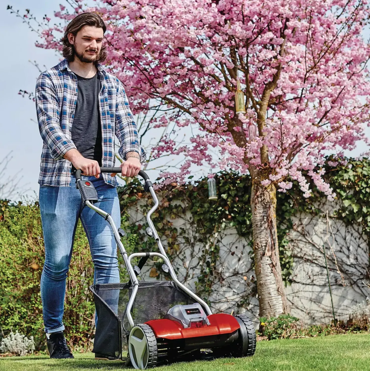 Einhell GE-HM 18/38 18V cylinder plæneklipper 38 cm solo