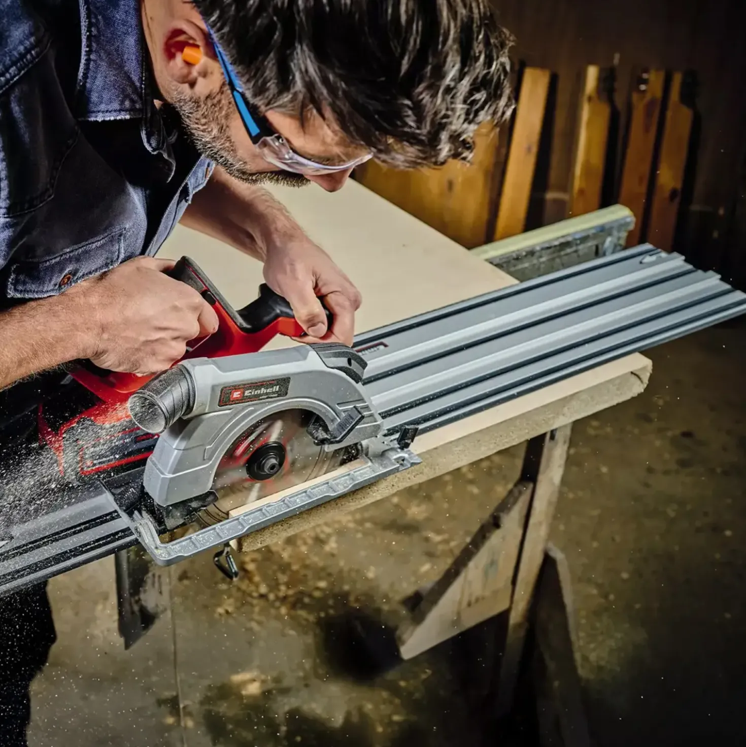 Einhell styreskinne til dyksav og expert rundsav 2x100 cm