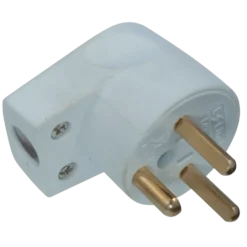 E-Line EDB vinkelstikprop m/jord hvid