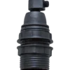 E-Line fatning E14 m/gevind 2. ringe sort