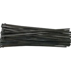 E-Line kabelstrips 7,5x378 mm 50 stk sort