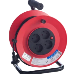 E-Line kabeltromle med 4 udtag 25 m