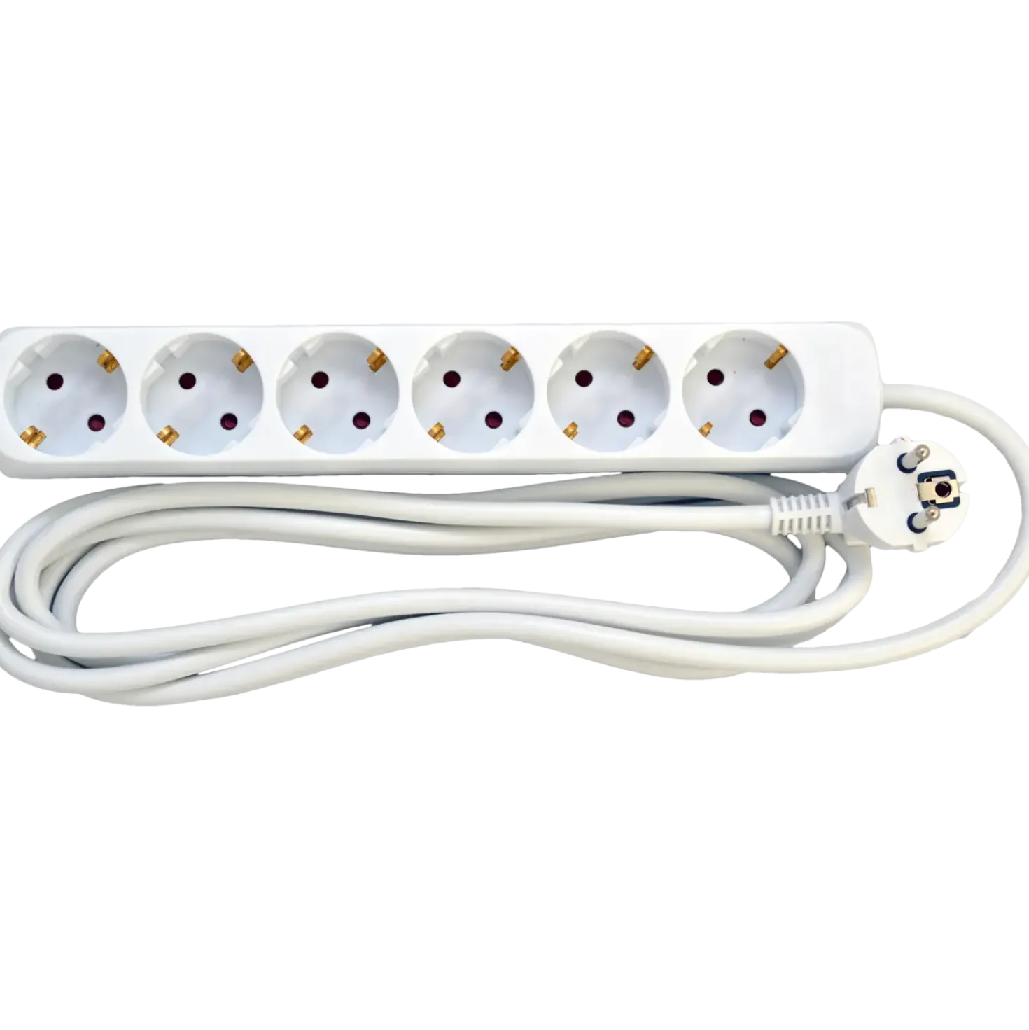 E-Line schuko stikdåse 6-vejs 3x1,5mm² 3m