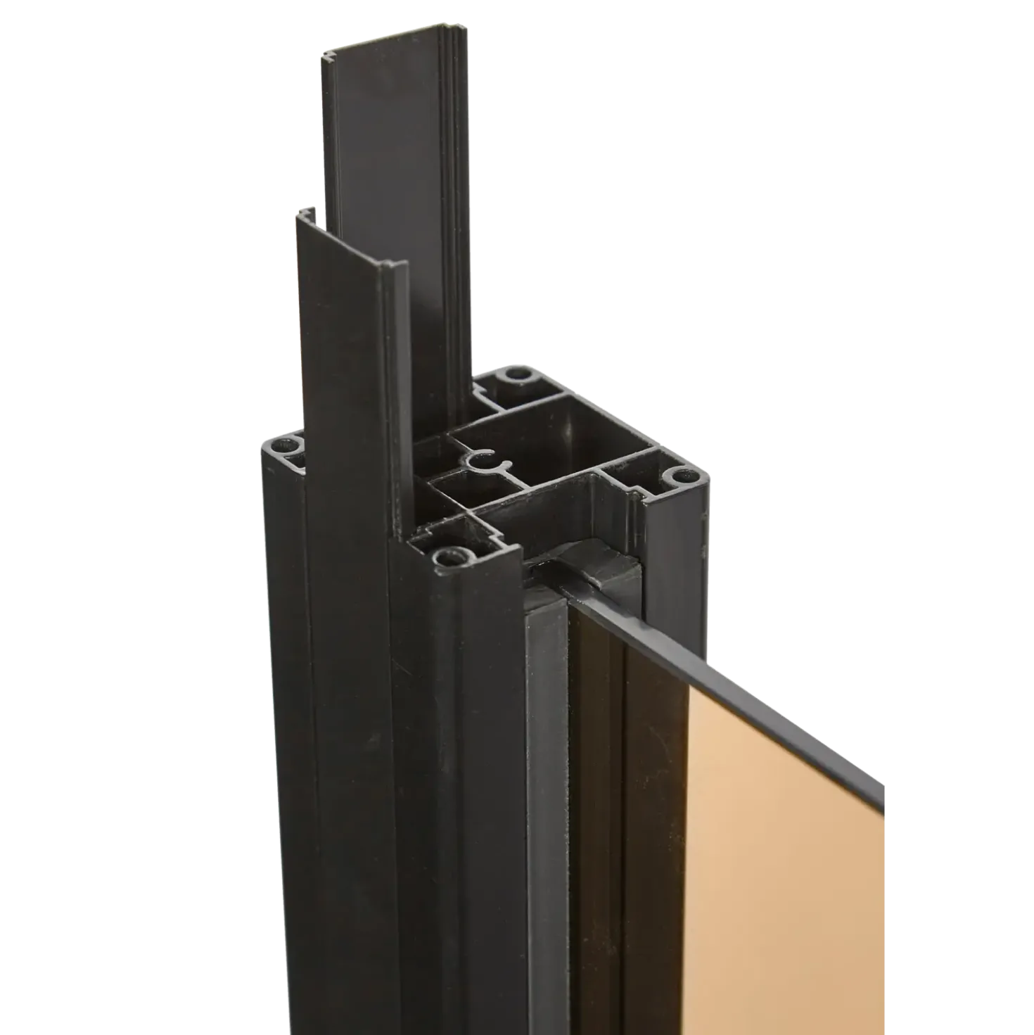 Elmholm alustolpe 80 x 80 mm x 95 cm sort
