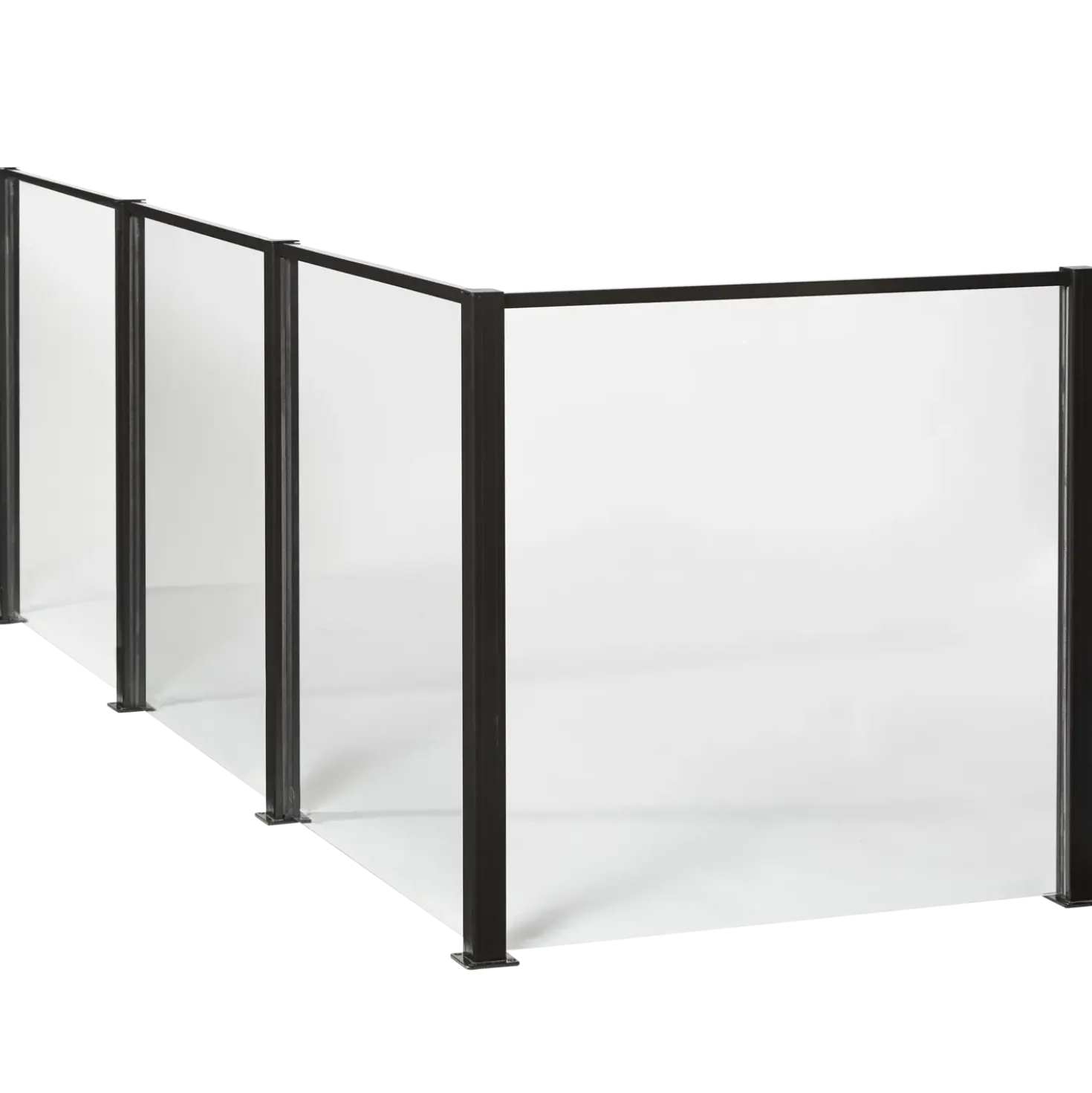 Elmholm hegn m/klar glas forlængersæt 95 cm