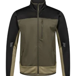 ENGEL 8327-238 Entire midtlayer jakke skovgrøn/Sort str. 2XL
