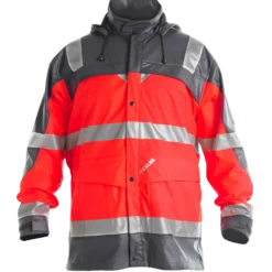 ENGEL Safety regnjakke rød/grå str. 3XL